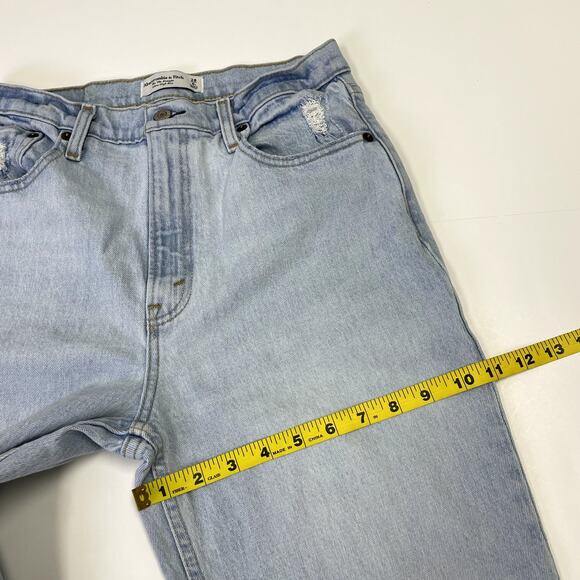 Abercrombie & Fitch 90s Straight Ultra High rise Jeans Size 28/6L - Picture 13 of 13